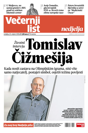 Cover of Vecernji list - Hrvatska