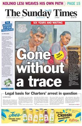 Cover of The Fiji Times