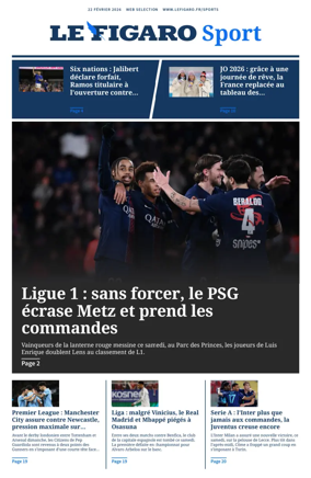 Cover of Le Figaro Sport