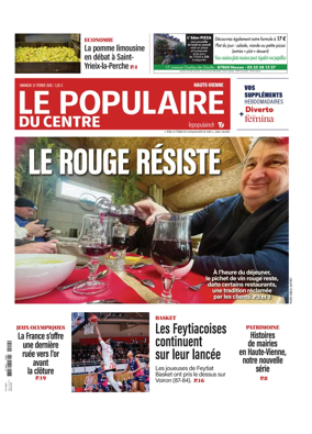 Cover of Le Populaire du Centre (Haute-Vienne)