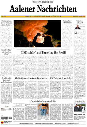 Cover of Aalener Nachrichten