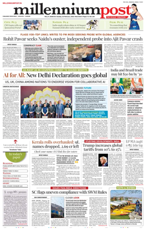 Cover of Millennium Post