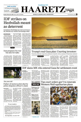 Cover of Haaretz english edition
