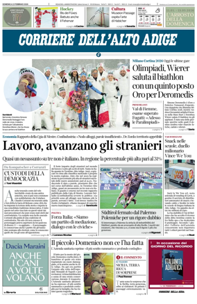 Cover of Corriere dell'Alto Adige