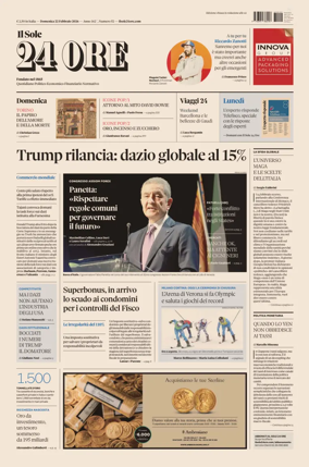 Cover of Il Sole 24 Ore