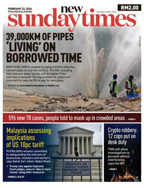 Cover of New Straits Times