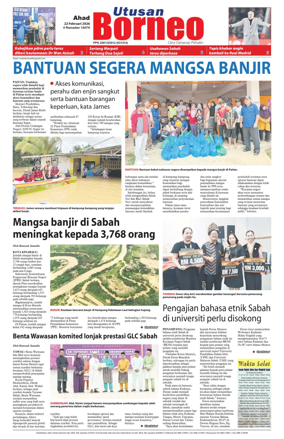 Cover of Utusan Borneo (Sabah)