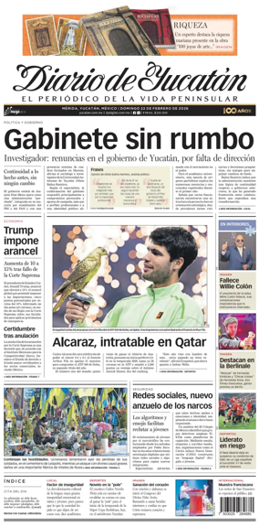 Cover of Diario de Yucatan