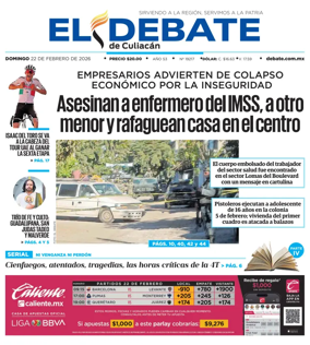 Cover of El Debate de Culiacan