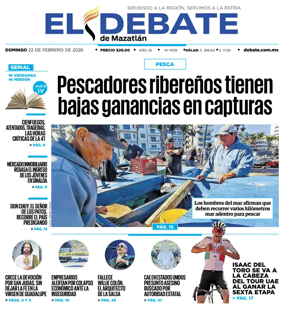 Cover of El Debate de Mazatlan