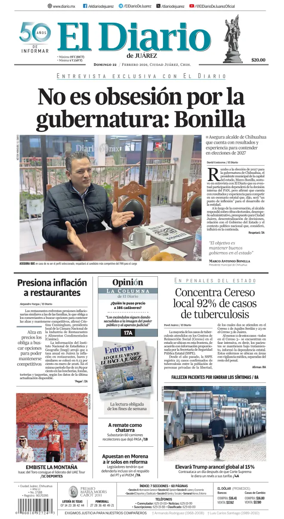 Cover of El Diario de Juarez