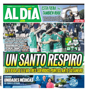 Cover of Periodico Al Dia (Leon)