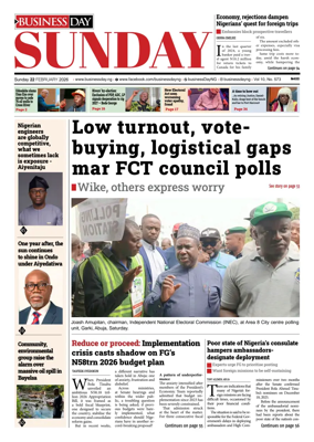 Cover of Business Day (Nigeria)