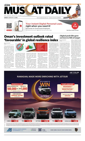 Cover of Muscat Daily