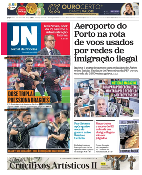 Cover of Jornal de Noticias