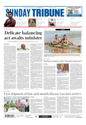 Cover of Sunday Tribune