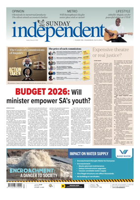 Cover of The Sunday Independent