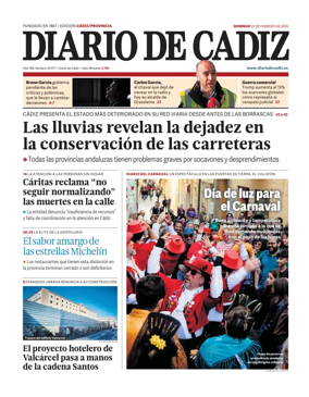 Cover of Diario de Cadiz
