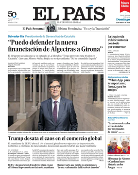 Cover of EL PAIS primera edicion
