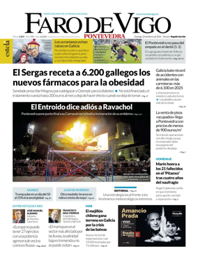 Cover of Faro de Vigo (Pontevedra)