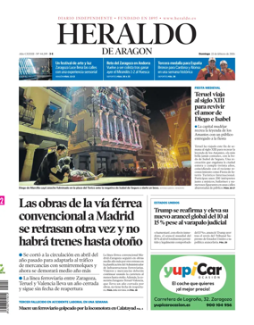 Cover of Heraldo de Aragon