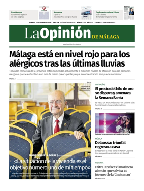 Cover of La Opinion de Malaga