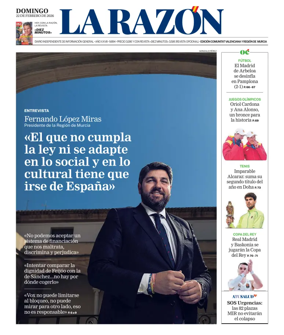 Cover of La Razon (Levante)