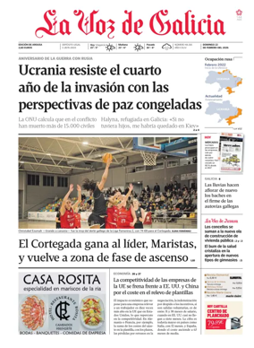 Cover of La Voz de Galicia (Arousa)