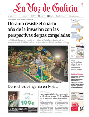 Cover of La Voz de Galicia (Barbanza)