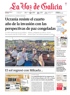 Cover of La Voz de Galicia (Carballo)