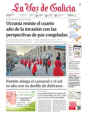 Cover of La Voz de Galicia (Monforte)