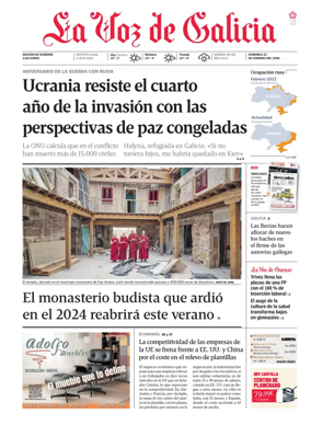 Cover of La Voz de Galicia (Ourense)