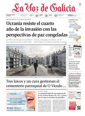 Cover of La Voz de Galicia (Viveiro)