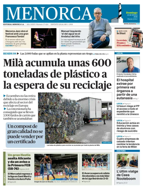 Cover of Menorca Diario Insular