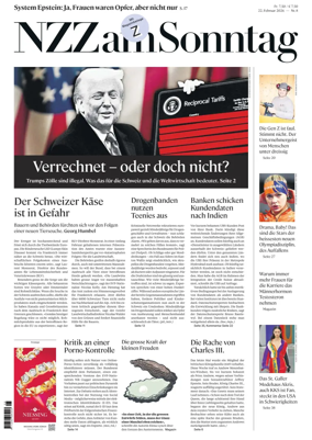 Cover of Neue Zurcher Zeitung Sunday