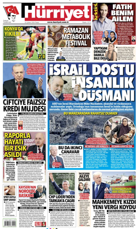 Cover of Hurriyet