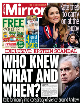 Cover of Sunday Mirror