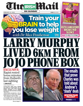 Cover of The Irish Mail on Sunday