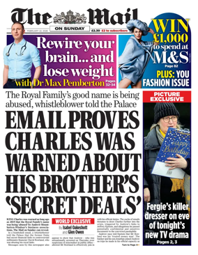 Cover of The Mail on Sunday