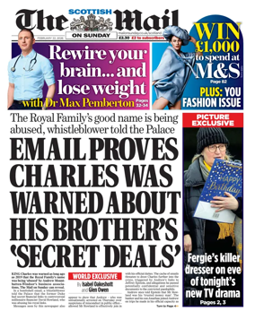 Cover of The Scottish Mail on Sunday