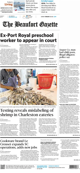 Cover of Beaufort Gazette (Sunday)