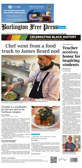 Cover of Burlington Free Press