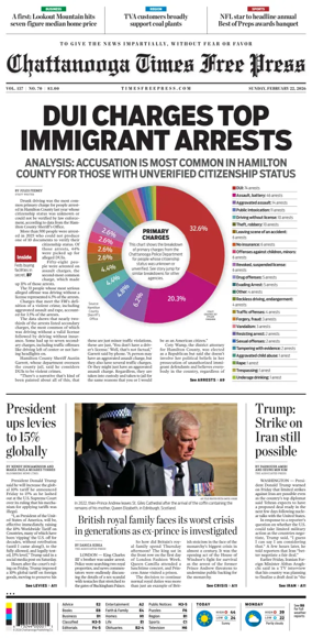 Cover of Chattanooga Times Free Press