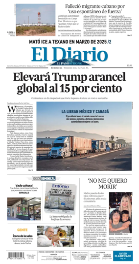 Cover of El Diario de El Paso