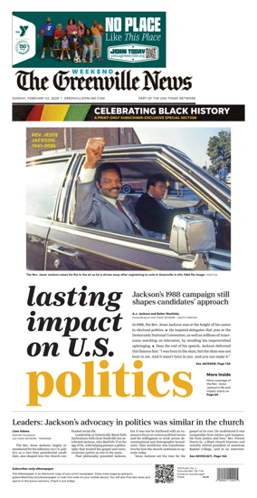 Cover of The Greenville News