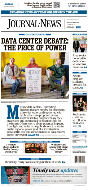 Cover of Hamilton Journal News