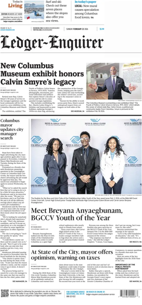 Cover of Ledger-Enquirer (Sunday)