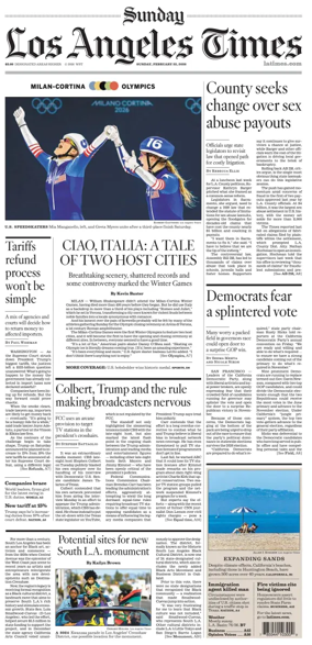 Cover of Los Angeles Times (Sunday)