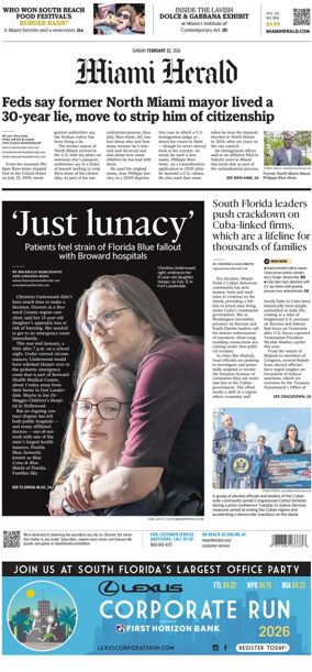 Cover of Miami Herald (Sunday)