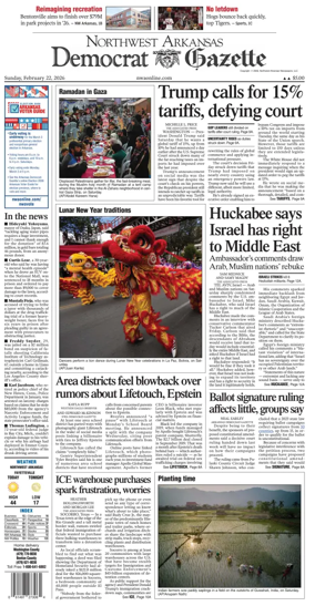 Cover of Northwest Arkansas Democrat-Gazette